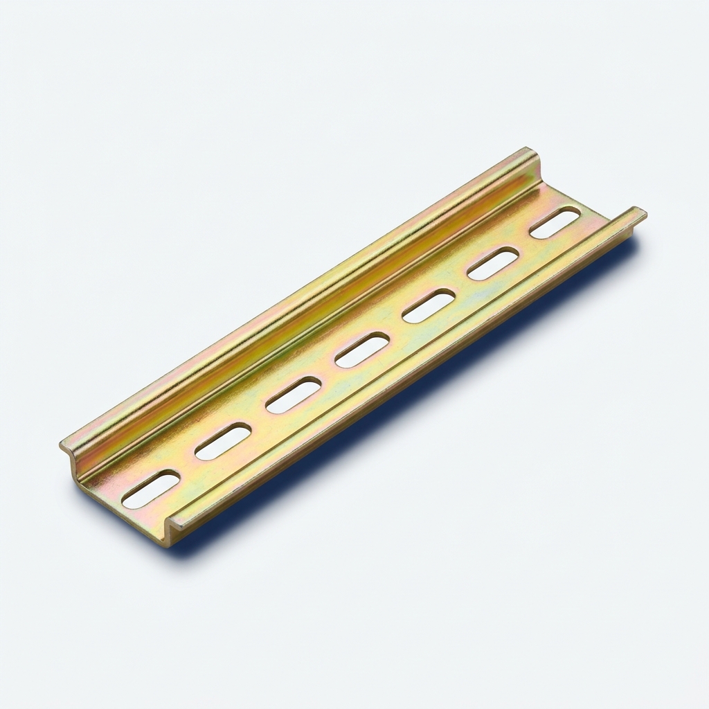 Din Rail - Slotted - Yellow or White Passivated ROHS Compliant