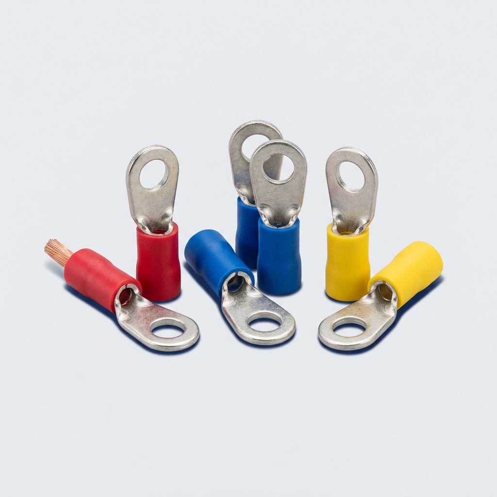 Insulated Ring Type Tinned Copper Cable Lugs